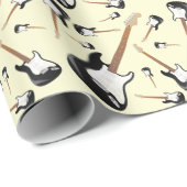 Electric Guitar Musician Music Teacher Geschenkpapier (Rolleneckpunkt)