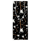 Electric Guitar Musician Music Teacher Geschenktüte Für Weinflaschen (Rückseite)