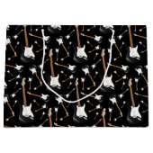 Electric Guitar Musician Music Teacher Große Geschenktüte (Vorderseite)