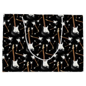 Electric Guitar Musician Music Teacher Große Geschenktüte (Rückseite)