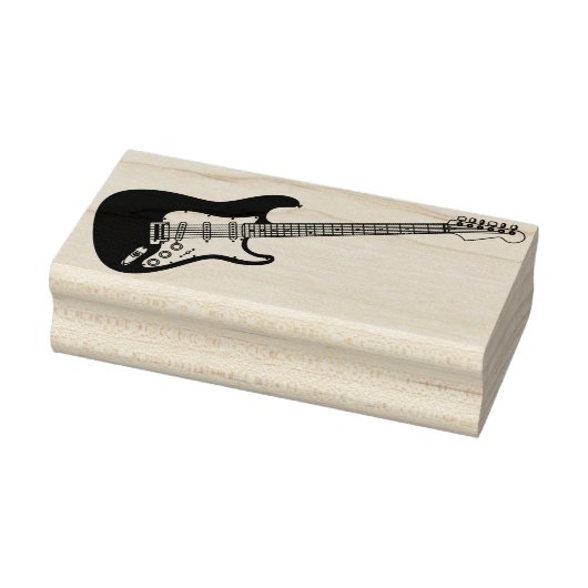 Electric Guitar Musician Music Teacher Gummistempel (Stempel)