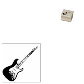 Electric Guitar Musician Music Teacher Gummistempel (Stempel)