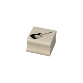 Electric Guitar Musician Music Teacher Gummistempel (Stempel)