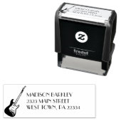 Electric Guitar Musician Music Teacher Permastempel (Beispiel)