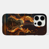 Electric guitar on fire Case-Mate iPhone hülle (Rückseite (Horizontal))