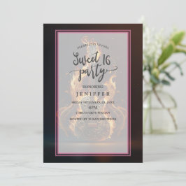 Electric guitar on fire                       einladung