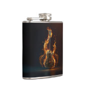 Electric guitar on fire flachmann (Rechts)