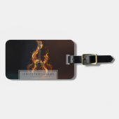 Electric guitar on fire           gepäckanhänger (Vorderseite horizontal)