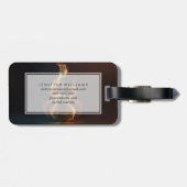 Electric guitar on fire gepäckanhänger (Rückseite horizontal)