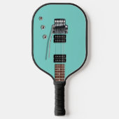 Electric Guitar Pickleball Schläger (Vorderseite)