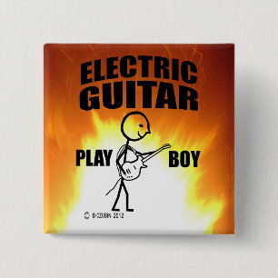 Electric Guitar Play Boy Button