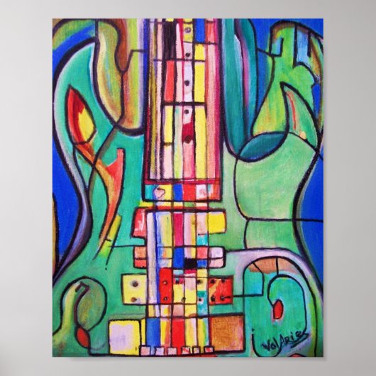 Electric Guitar Poster von ValAries (Vorne)