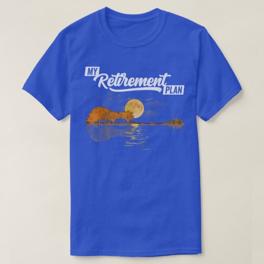 Electric Guitar Retirement Plan Music Teacher 702 T-Shirt (Design vorne)