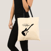 Electric guitar tote bag for teacher and student tragetasche (Vorderseite (Produkt))