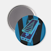 Electric Guitar Wah Wah Pedal Blue Magnet (Vorderseite/Rückseite)