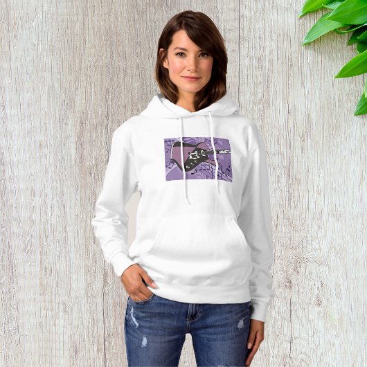 Electric Guitar Womens Hoodie