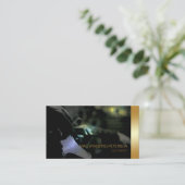 Electric Guitarist Musician Visitenkarte (Stehend Vorderseite)