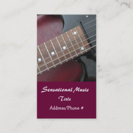 Electric Guitars Sensational Music Business Card Visitenkarte