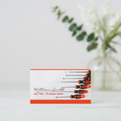 Electric/Handyman Business card Visitenkarte (Stehend Vorderseite)