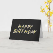 Electric Happy Birthday Karte (Gelbe Blume)