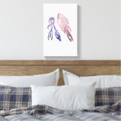 Electric Harmony Colorful Abstract Canvas Leinwanddruck (Insitu (Schlafzimmer))