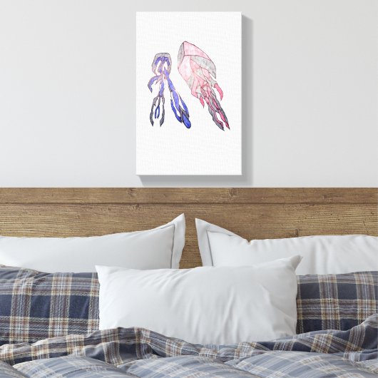 Electric Harmony Colorful Abstract Canvas Leinwanddruck (Insitu (Schlafzimmer))