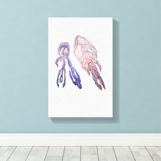 Electric Harmony Colorful Abstract Canvas Leinwanddruck (Insitu (Holzboden))