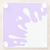 Electric Indigo Blue Glasuntersetzer (Rückseite)