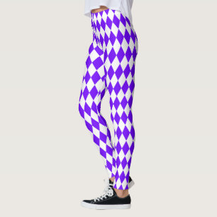 Electric Indigo Harlequin Leggings