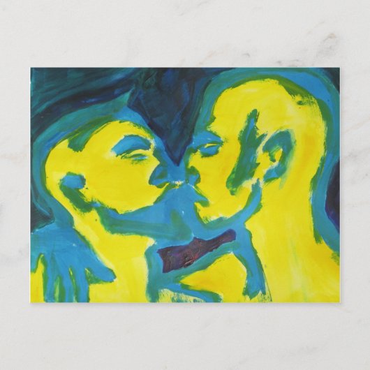 Electric Kissing Postkarte (Vorderseite)