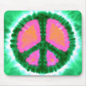 Electric Krawatte-Dye Peace Sign Mousepad (Vorne)