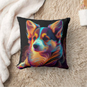 "Electric Lady" Corgi-Kissen Kissen (Decke)