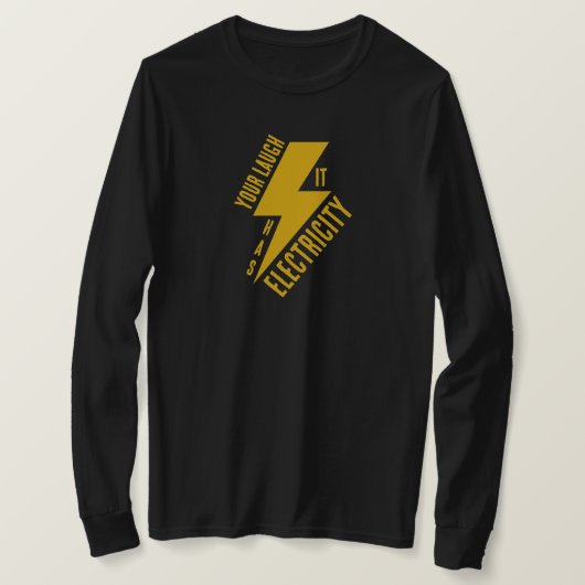 Electric Laugh Lightning Bolt Art T-Shirt (Design vorne)