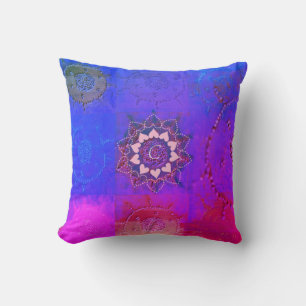 Electric Lentil Mandala Pillow Kissen