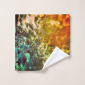 Electric Light Lines Gradient Abstract. Badhandtuch Set (Waschlappen)