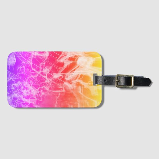 Electric Light Lines Gradient Abstract. Gepäckanhänger (Vorderseite (Horizontal))