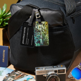 Electric Light Lines Gradient Abstract. Gepäckanhänger