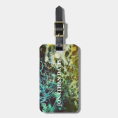 Electric Light Lines Gradient Abstract. Gepäckanhänger (Vorderseite vertikal)