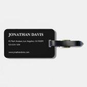 Electric Light Lines Gradient Abstract. Gepäckanhänger (Rückseite horizontal)