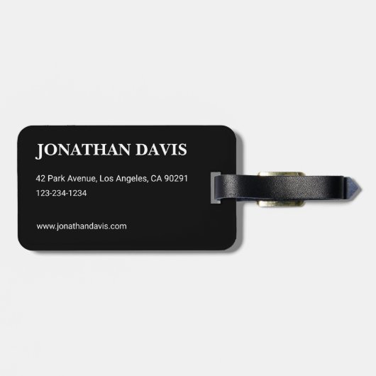 Electric Light Lines Gradient Abstract. Gepäckanhänger (Rückseite horizontal)