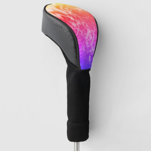 Electric Light Lines Gradient Abstract. Golf Headcover (angewinkelt)