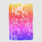 Electric Light Lines Gradient Abstract Modern. Golfhandtuch (Vorderseite)