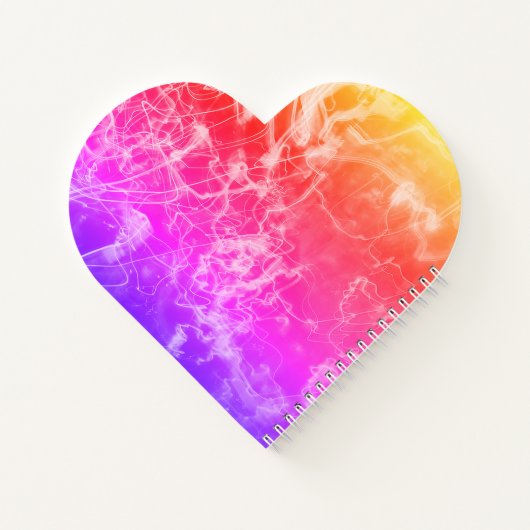 Electric Light Lines Gradient Abstract Modern. Notizblock (Rückseite)