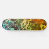 Electric Light Lines Gradient Abstract. Skateboard (Horizontal)