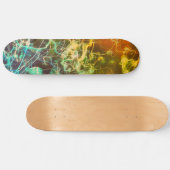 Electric Light Lines Gradient Abstract. Skateboard (Horizontal)