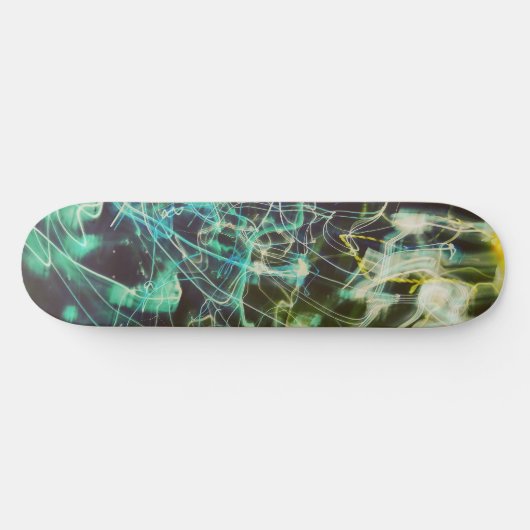 Electric Light Lines Gradient Abstract. Skateboard (Horizontal)