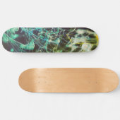 Electric Light Lines Gradient Abstract. Skateboard (Horizontal)
