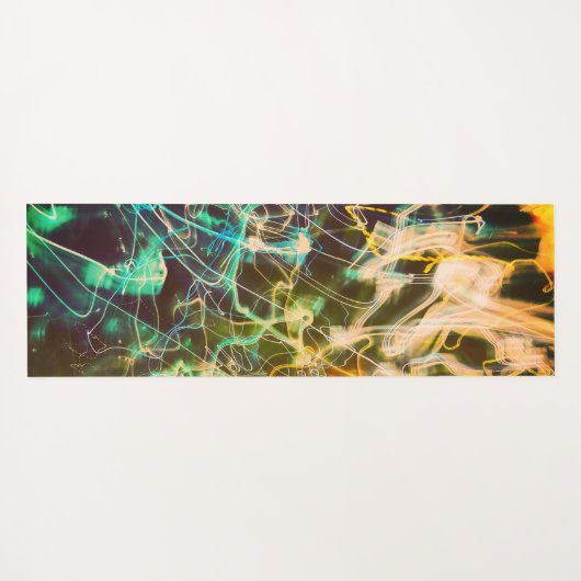 Electric Light Lines Gradient Abstract. Yogamatte (Rückseite (Horizontal))