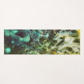 Electric Light Lines Gradient Abstract. Yogamatte (Vorderseite (Horizontal))