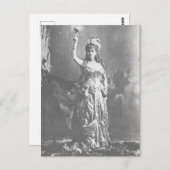 Electric Light Mrs. W. K. Vanderbilt in Kostümen Postkarte (Vorne/Hinten)